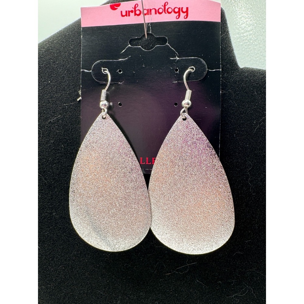 Urbanology‎ Silver Teardrop Dangle Earrings